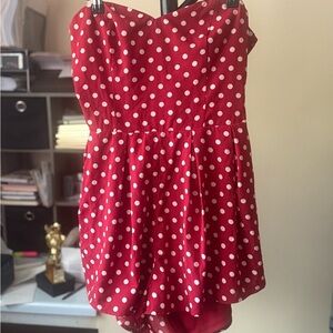 Red Polka Dot Jumpsuit